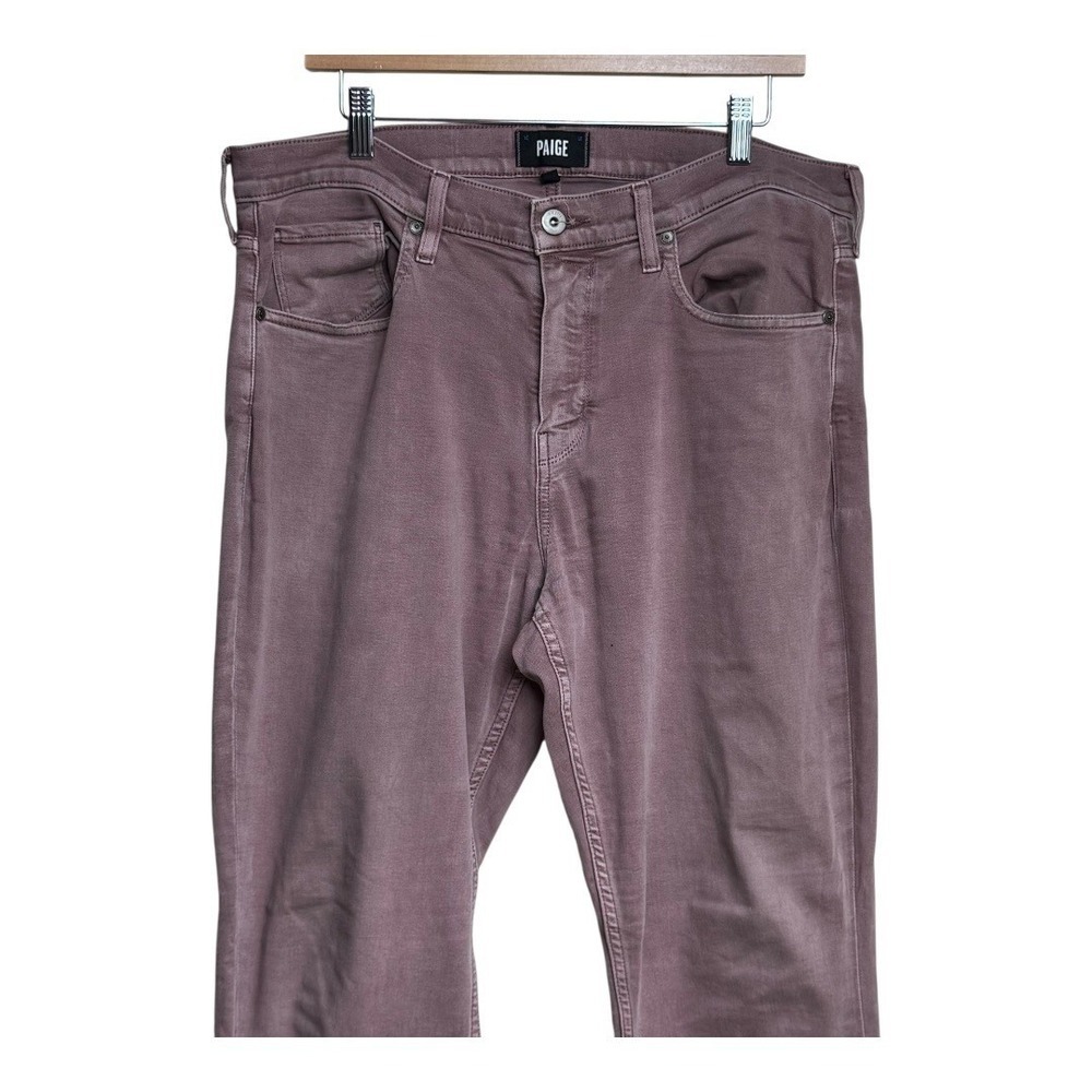 Paige Men's federal Vintage Twilight Rouge Transcend Slim Fit Jeans Size 36 - Picture 4 of 9